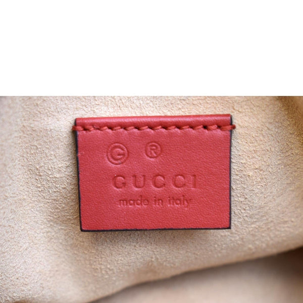 GUCCI Mini Blooms GG Supreme Canvas Top Handle Crossbody Bag Red 546312