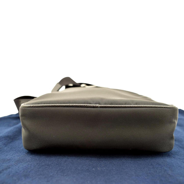 PRADA Re-Nylon Saffiano Leather Crossbody Bag Black