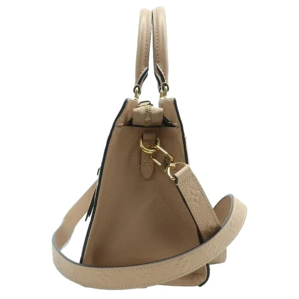 LOUIS VUITTON Sully PM Monogram Empreinte Leather Shoulder Bag Creme