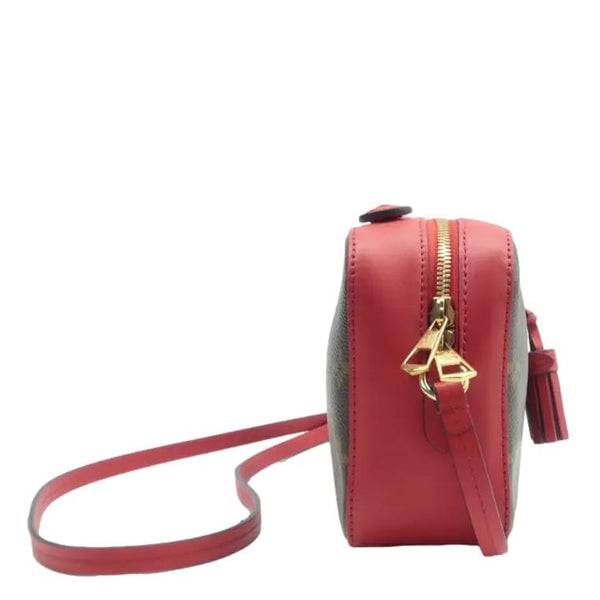 LOUIS VUITTON Saintonge Monogram Canvas Crossbody Bag Freesia