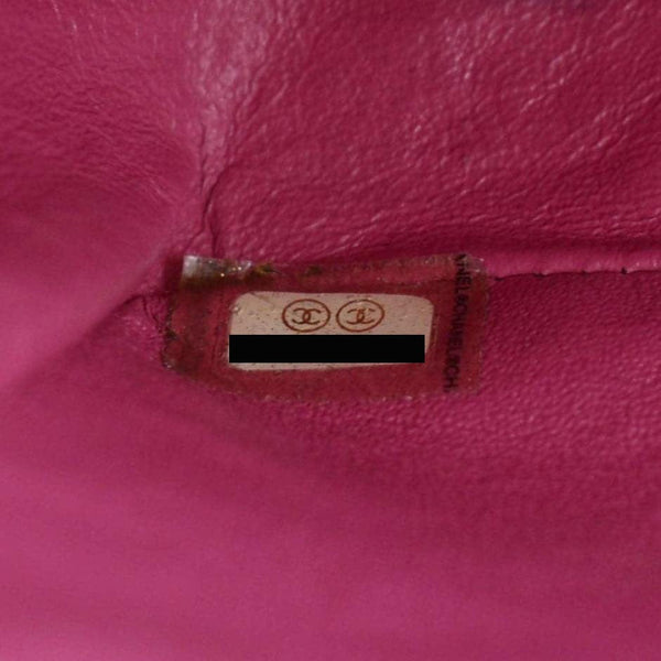 CHANEL Classic Medium Double Flap Patent Leather Shoulder Bag Red