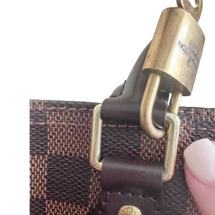 LOUIS VUITTON Speedy 30 Bandouliere Damier Ebene Shoulder Bag Brown