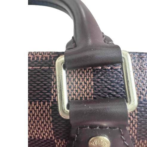 LOUIS VUITTON Speedy 30 Bandouliere Damier Ebene Shoulder Bag Brown