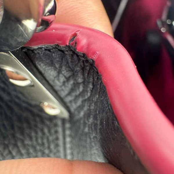 LOUIS VUITTON Capucines PM Taurillon Leather Shoulder Bag Black