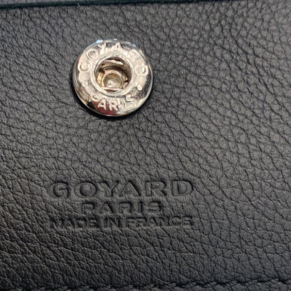 GOYARD Saint Louis PM Chevron Print Canvas Tote Bag Black