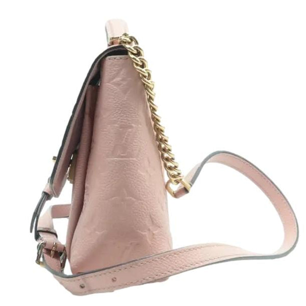 LOUIS VUITTON Blanche BB Empreinte Leather Shoulder Bag Rose Poudre