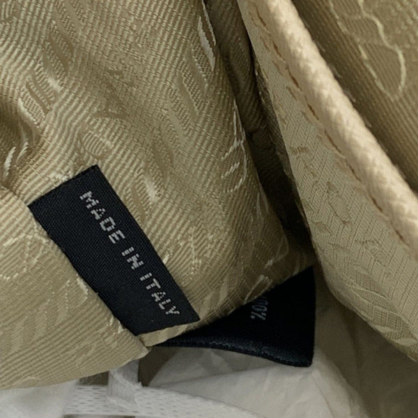 PRADA Double Front Pocket Re-Nylon Backpack Bag Beige