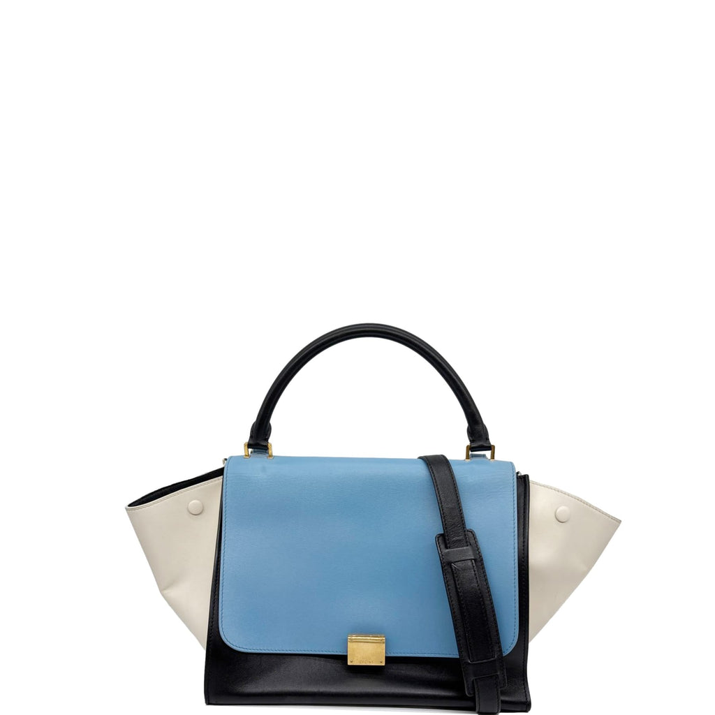 Celine Trapeze Handbag in a Tri-Color