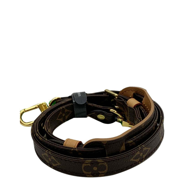 LOUIS VUITTON Monogram Canvas Shoulder Strap Brown