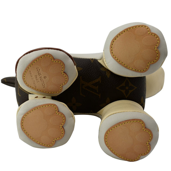 LOUIS VUITTON Doudou Oscar Dog Monogram Toy Beige