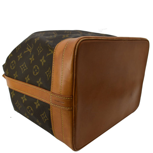 LOUIS VUITTON Large Noe Monogram Canvas Shoulder Bag Brown