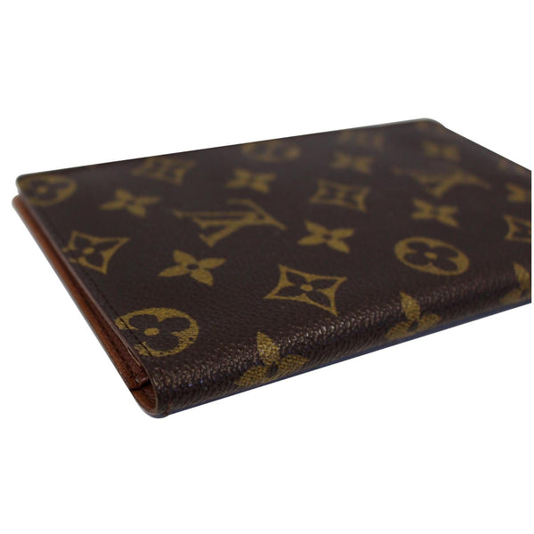 LOUIS VUITTON Monogram Canvas Passport Cover Card Case Brown