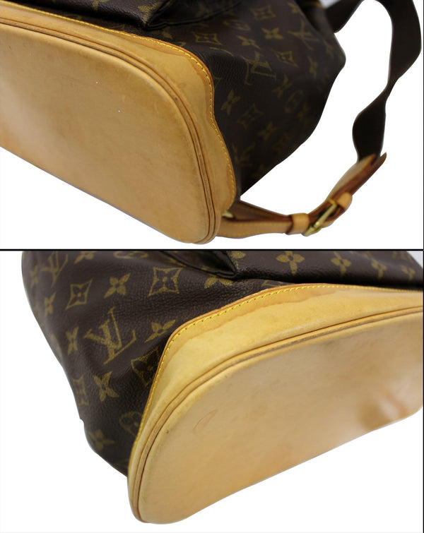 LOUIS VUITTON Monogram Canvas Brown Montsouris GM Backpack Bag