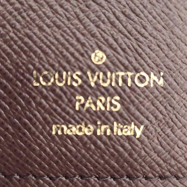 LOUIS VUITTON Damier Ebene Normandy Compact Wallet Rose Ballerine