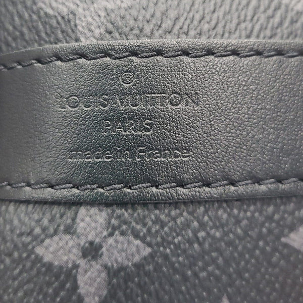 LOUIS VUITTON Keepall 50 Bandouliere Monogram Eclipse Travel Bag Black