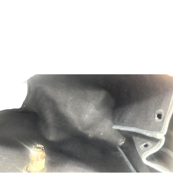 Hermes Herbag Canvas Leather Shoulder Bag Black - Inside