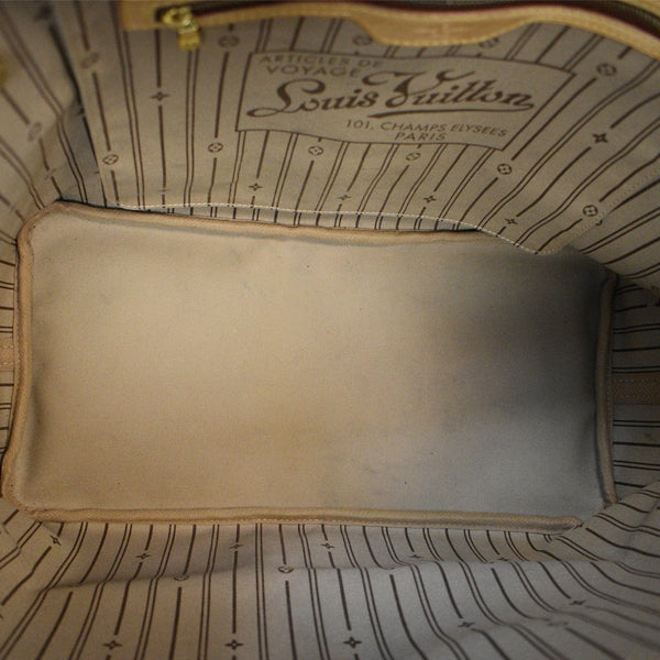 LOUIS VUITTON Neverfull GM Monogram Canvas Tote Bag Brown