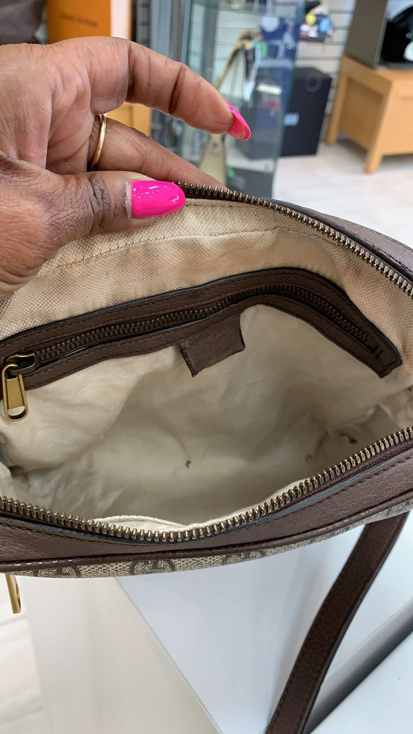 Gucci Ophidia Small GG Canvas Messenger Bag Beige 547926