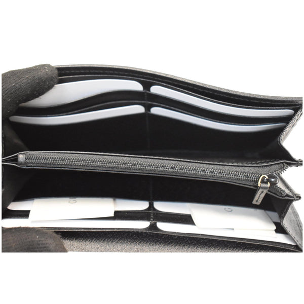 GUCCI Ophidia GG Web Leather Wallet On Chain Bag Black 546592