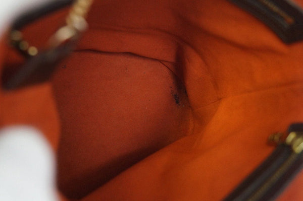 LOUIS VUITTON Damier Ebene Brown Marais Bucket Bag