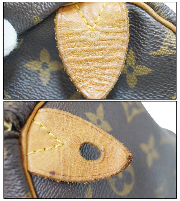 LOUIS VUITTON Monogram Canvas Speedy 30 Satchel Bag