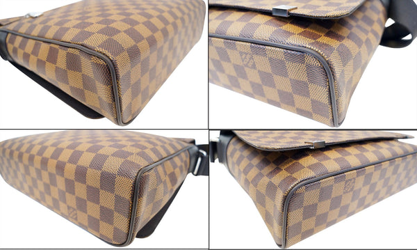 LOUIS VUITTON Brown Damier Ebene District MM Messenger Bag