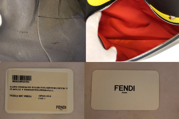 FENDI Black Large Monster Eyes Backpack Bag