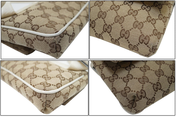 GUCCI GG Canvas Brown Waist Bum Bag 146304