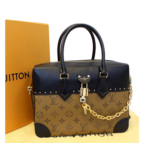LOUIS VUITTON City Malle MM Reverse Monogram Shoulder Handbag