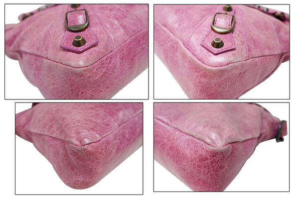 BALENCIAGA Arena Leather Giant Mini City Satchel Bag