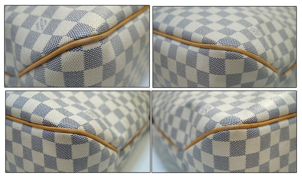 LOUIS VUITTON Damier Azur Rose Ballerine Delightful MM NM Hobo Bag