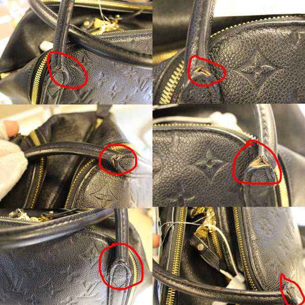 LOUIS VUITTON Monogram Empreinte Marais MM Satchel Bag