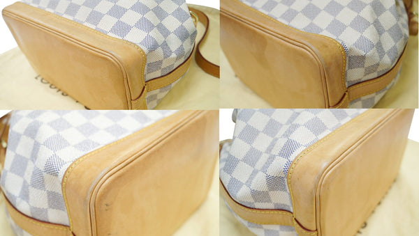 LOUIS VUITTON Damier Azur Canvas Noe BB Shoulder Crossbody Bag