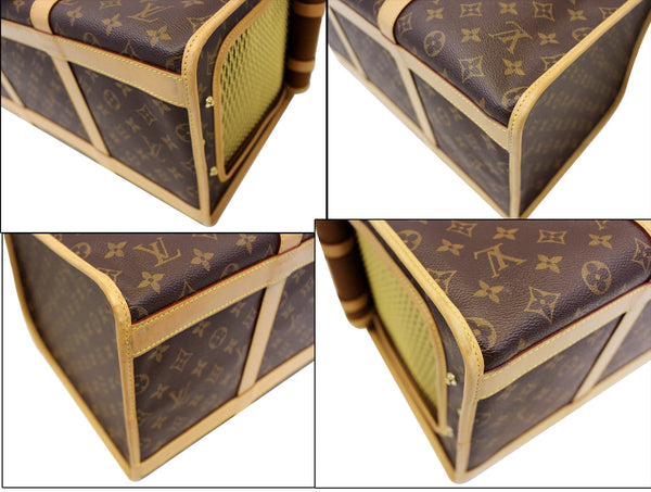 LOUIS VUITTON Monogram Canvas Sac Chien 50 Dog Carrier