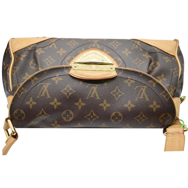 LOUIS VUITTON Beverly MM Monogram Canvas Satchel Bag Brown