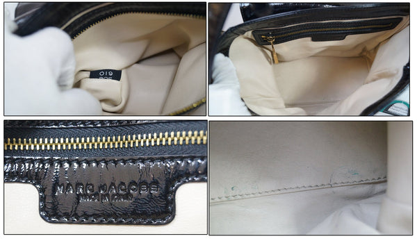 Marc Jacobs Black Patent Leather Shoulder Bag