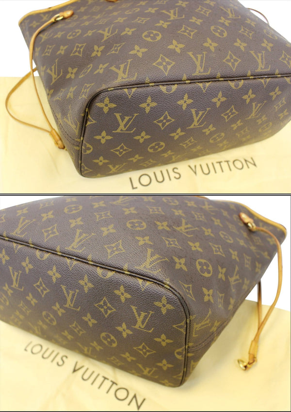 LOUIS VUITTON Monogram Canvas Neverfull MM Brown Tote Bag