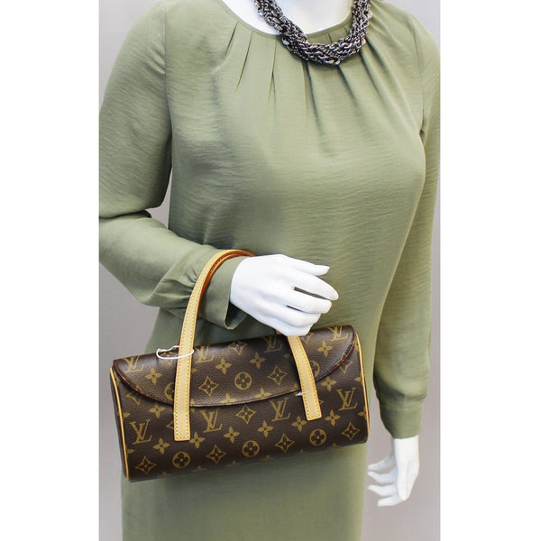 LOUIS VUITTON Sonatine Monogram Canvas Satchel Bag-US