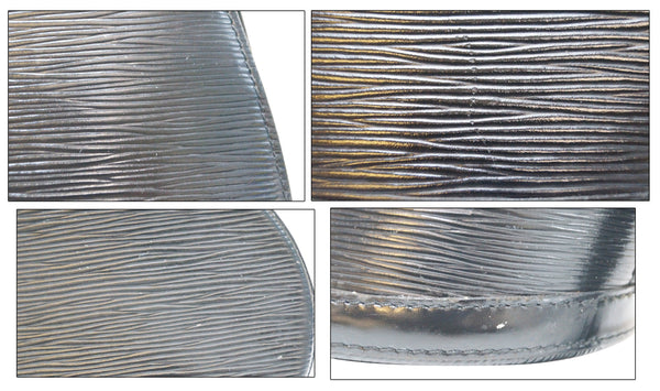 LOUIS VUITTON Epi Leather Black Cluny Shoulder Bag