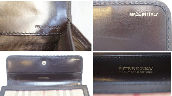 BURBERRY Haymarket check Wallet