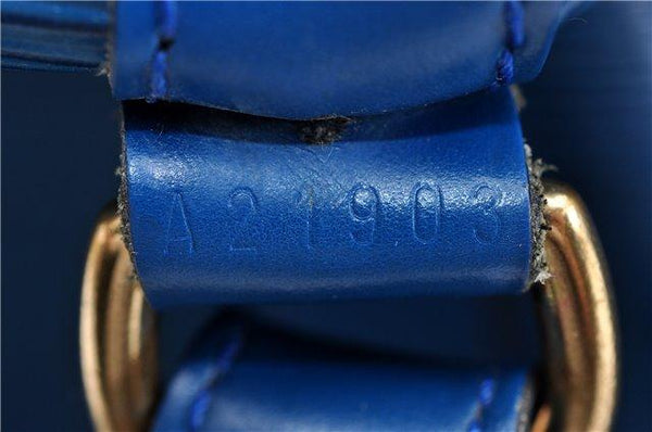 LOUIS VUITTON Epi Leather Petit Noe Blue Shoulder Bag