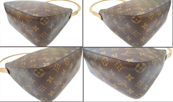 LOUIS VUITTON Monogram Canvas Looping MM Brown Shoulder Bag
