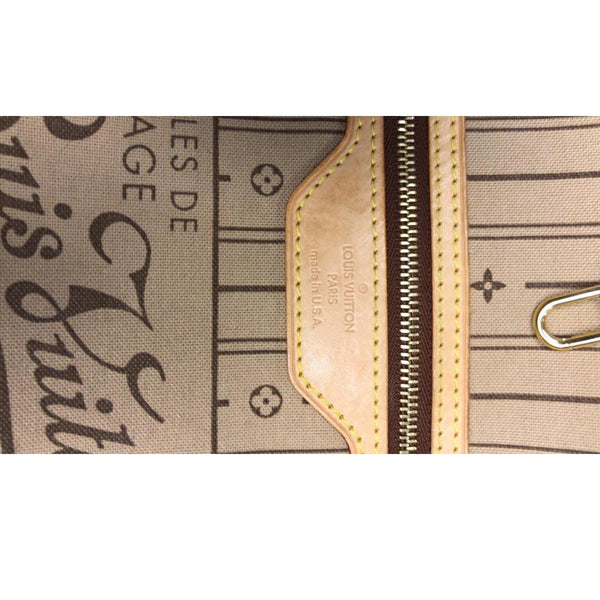 LOUIS VUITTON Neverfull MM Monogram Canvas Tote Shoulder Bag Brown