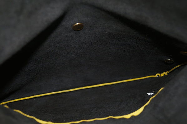 Celine Folded Hippo 3way Yellow White Leather Tote Shoulder Bag