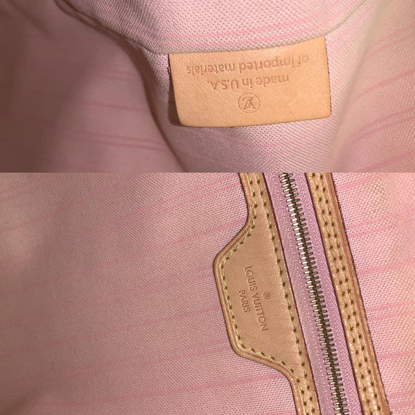 LOUIS VUITTON Delightful MM NM Damier Azur Hobo Shoulder Bag White