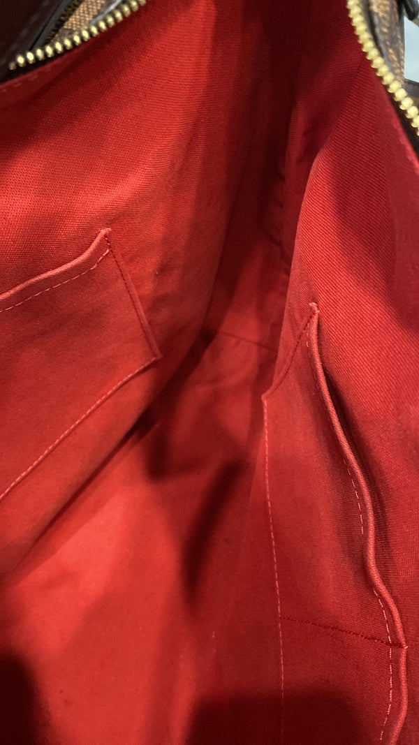 LOUIS VUITTON Duomo Hobo Damier Ebene Hobo Bag Brown