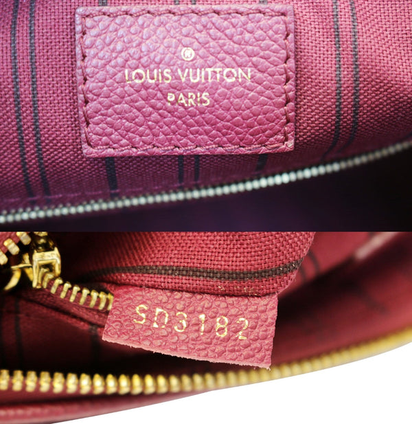 Louis Vuitton Speedy 25 Empreinte Leather Shoulder Bag - lv logo