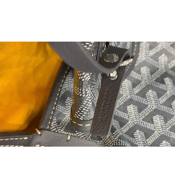 GOYARD Goyardine Saint Louis GM Tote Shoulder Bag Black