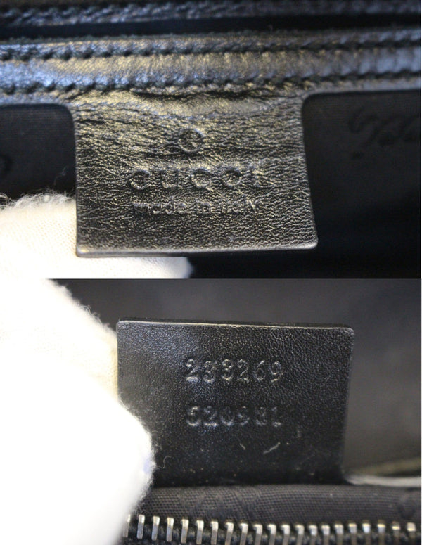 GUCCI GG Imprime Monogram Waist Bum Bag Black 233269