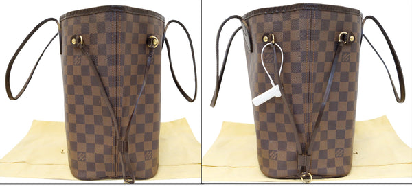 LOUIS VUITTON Damier Ebene Neverfull MM Tote Shoulder Bag